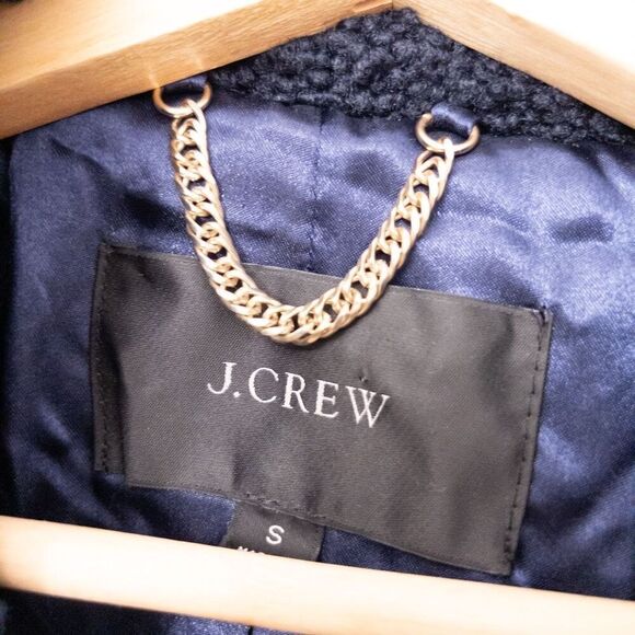 J. Crew Teddy Sherpa Topcoat in Colorblock Size Small - Picture 4 of 10